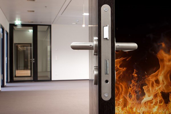 Door Fitting with Fire Strips in London 