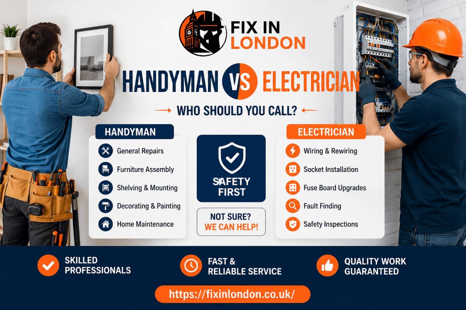 Handyman vs Electrician
