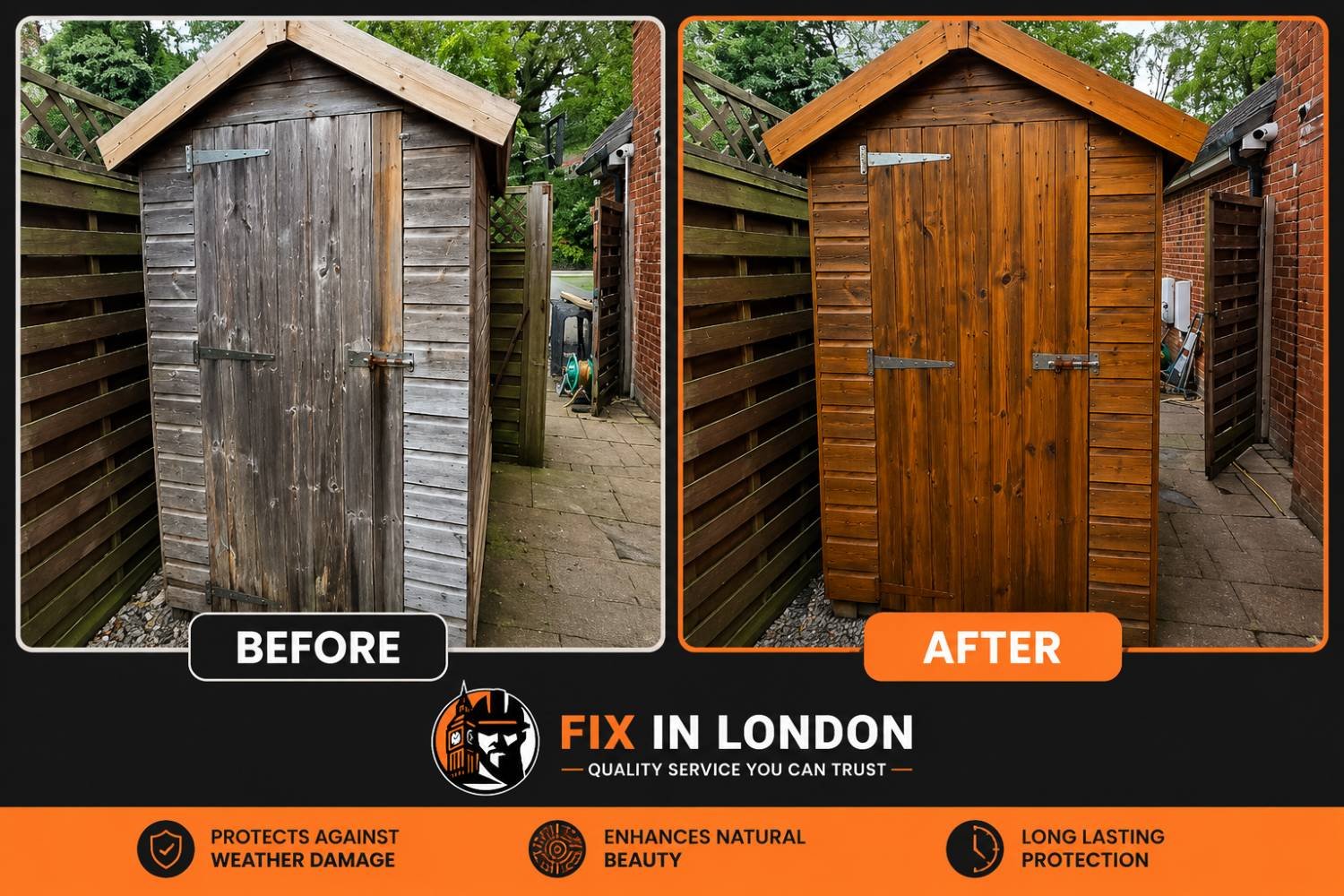 Shed & Fence Varnish in London