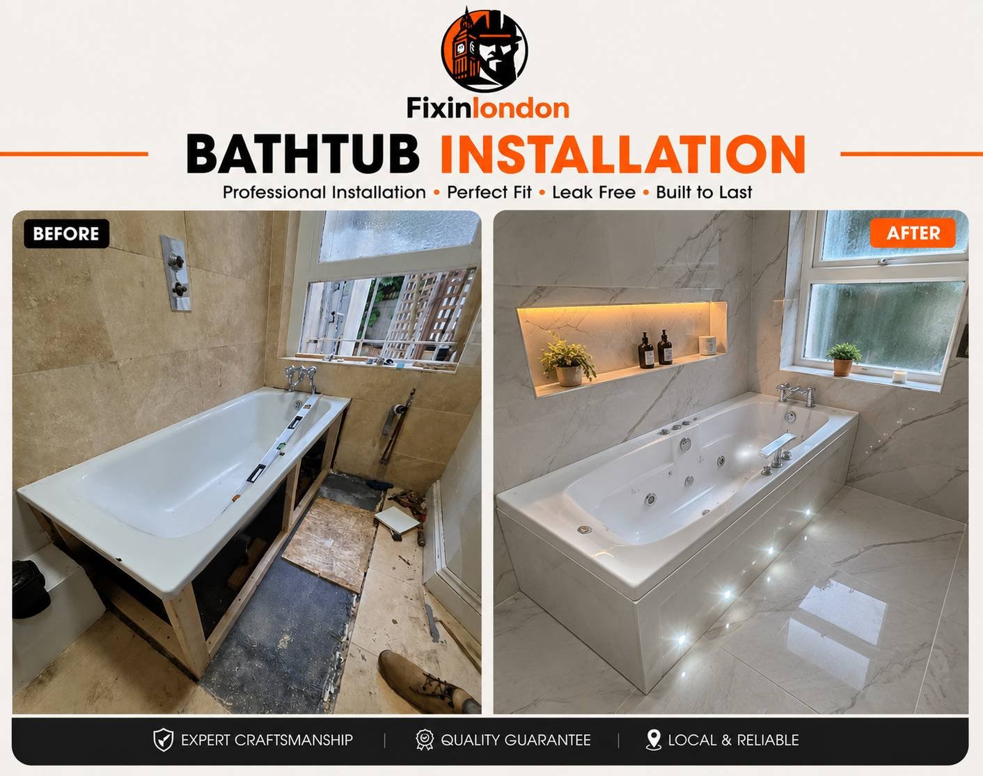 Bathtub Installation in London