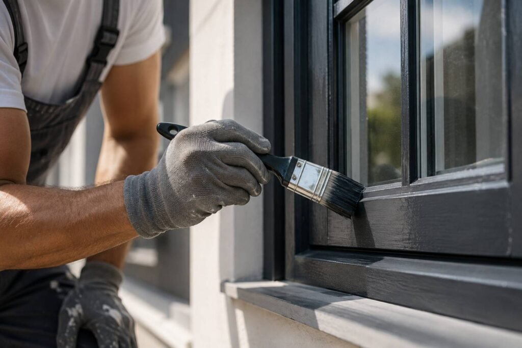 Window Frame Repairs, Resealing and Exterior Painting in London